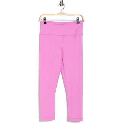 90 Degree By Reflex Lana Interlock Crossover High Rise Leggings In Pink