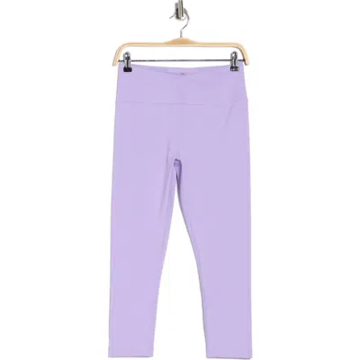 90 Degree By Reflex Lana Interlock Crossover High Rise Leggings In Purple