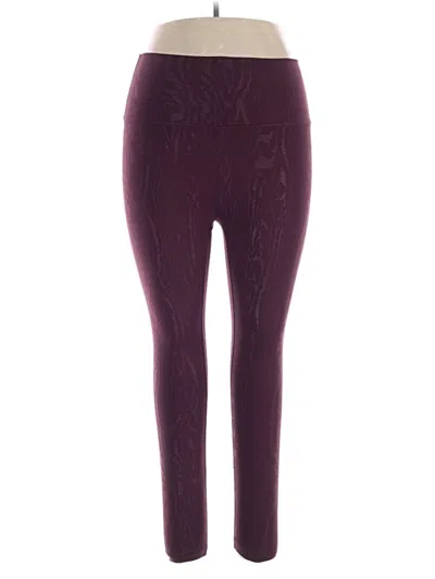 Pre-owned 90 Degree By Reflex Leggings In Burgundy