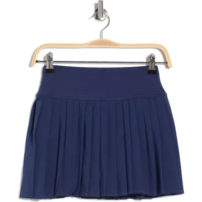 90 Degree By Reflex Lightstreme Crosscourt Pleated Active Skort In Blue