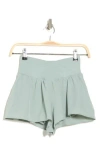 90 Degree By Reflex Lightstreme Crossfire Shorts In Green Milieu