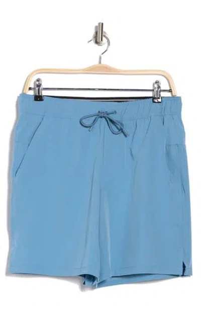 90 Degree By Reflex Lightstreme Lincoln Shorts In Blue Shadow