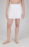 90 Degree By Reflex Lightstreme Mini Pleated Skort In White