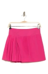 90 Degree By Reflex Lightstreme Renaissance Pleated Skirt In Beetroot