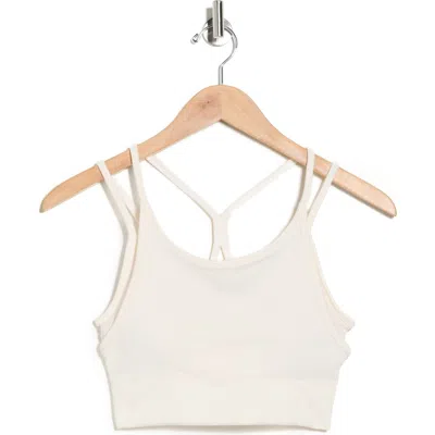 90 Degree By Reflex Lively Seamless Double Layer Bralette In White