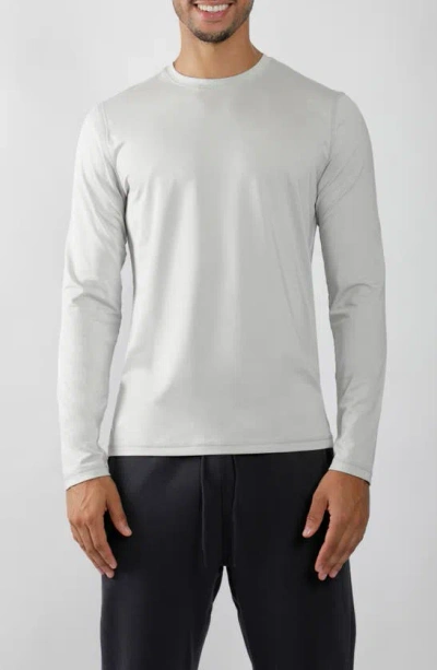 90 Degree By Reflex Long Sleeve Crew T-shirt In White