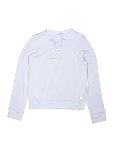 Pre-owned 90 Degree By Reflex Kids' Long Sleeve Henley Shirt In Silver