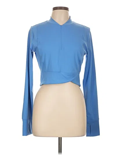 Pre-owned 90 Degree By Reflex Long Sleeve Polo Shirt In Blue