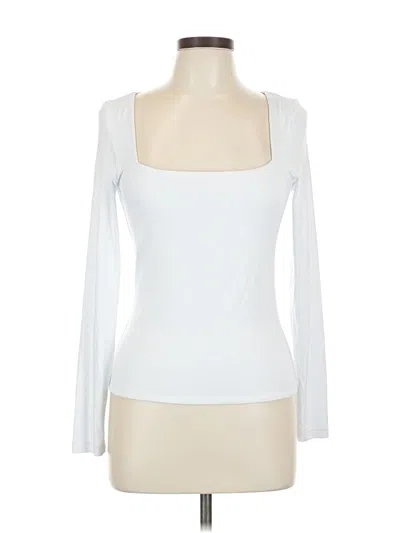 Pre-owned 90 Degree By Reflex Long Sleeve T-shirt In White