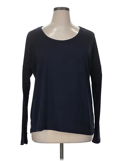 Pre-owned 90 Degree By Reflex Long Sleeve T-shirt In Blue