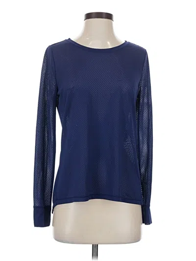 Pre-owned 90 Degree By Reflex Long Sleeve T-shirt In Blue