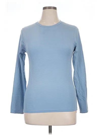 Pre-owned 90 Degree By Reflex Long Sleeve T-shirt In Blue