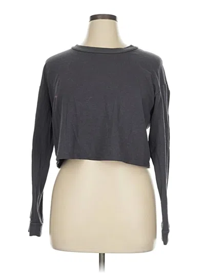 Pre-owned 90 Degree By Reflex Long Sleeve T-shirt In Gray