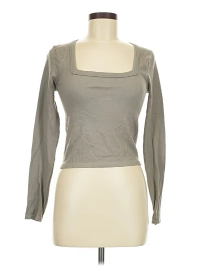 Pre-owned 90 Degree By Reflex Long Sleeve T-shirt In Gray