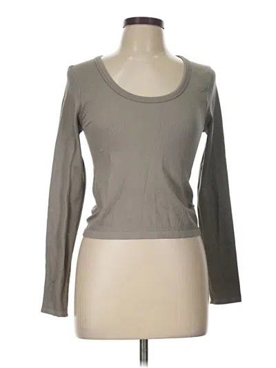 Pre-owned 90 Degree By Reflex Long Sleeve T-shirt In Gray
