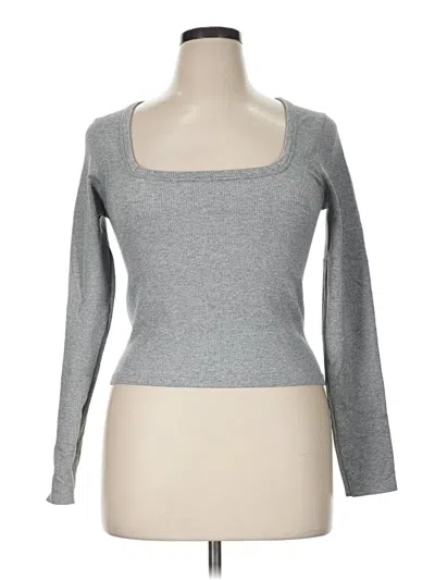 Pre-owned 90 Degree By Reflex Long Sleeve T-shirt In Gray