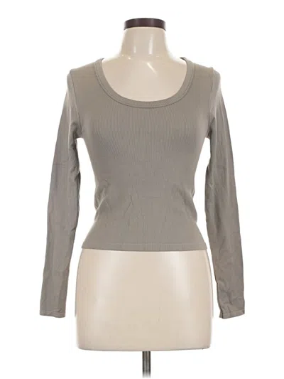 Pre-owned 90 Degree By Reflex Long Sleeve T-shirt In Gray