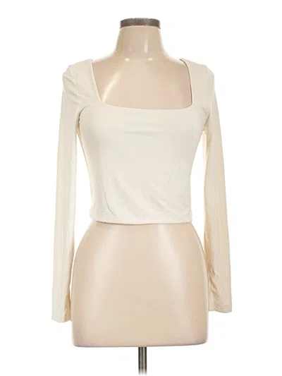 Pre-owned 90 Degree By Reflex Long Sleeve T-shirt In Ivory