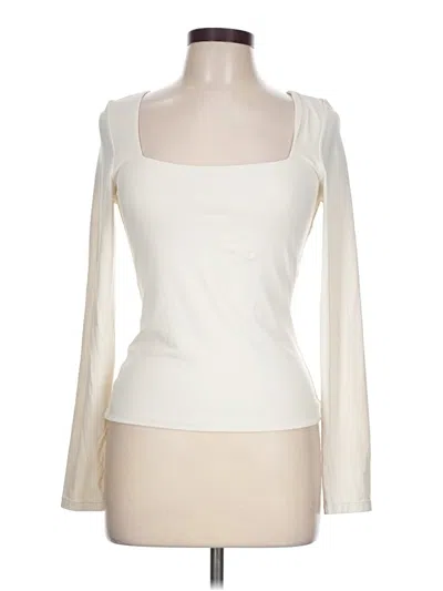 Pre-owned 90 Degree By Reflex Long Sleeve T-shirt In Ivory