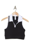 90 Degree By Reflex Lux Cute League Polo Crop Tank