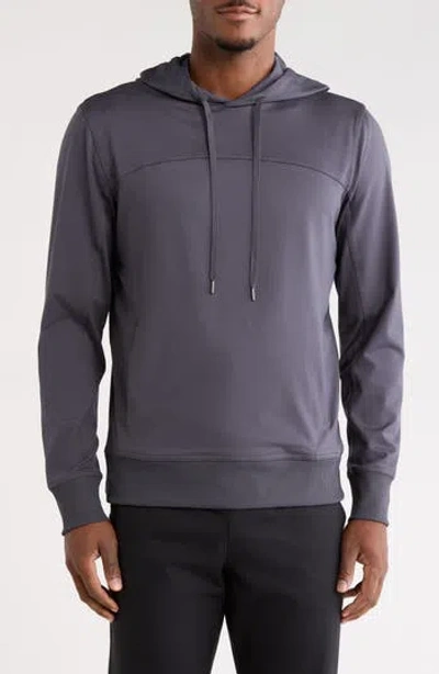 90 Degree By Reflex Lux Damson Performance Hoodie In Gray
