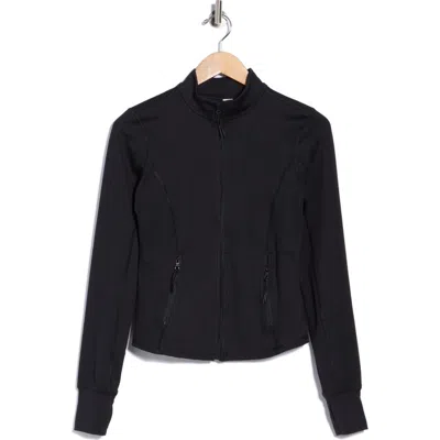 90 Degree By Reflex Lux Odessa Full Zip Performance Jacket In Black