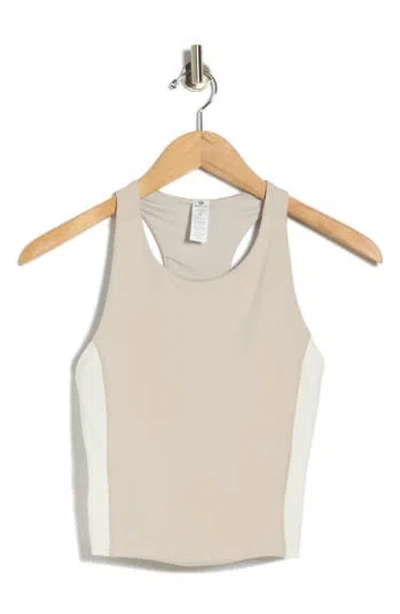 90 Degree By Reflex Lux Racerback Crop Tank In Neutral