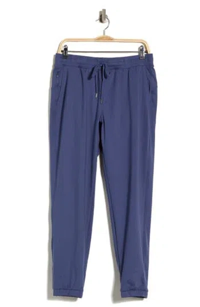 90 Degree By Reflex Lux Sonic Slim Fit Performance Joggers In Blue Indigo