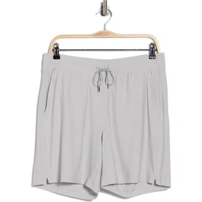 90 Degree By Reflex Madras Power 7-inch Shorts In Gray