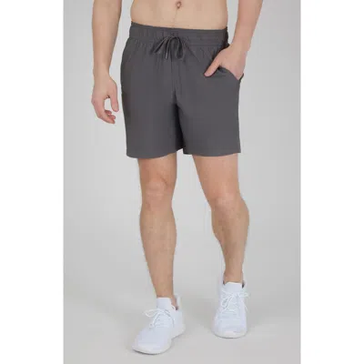 90 Degree By Reflex Madras Power 7-inch Shorts In Gray