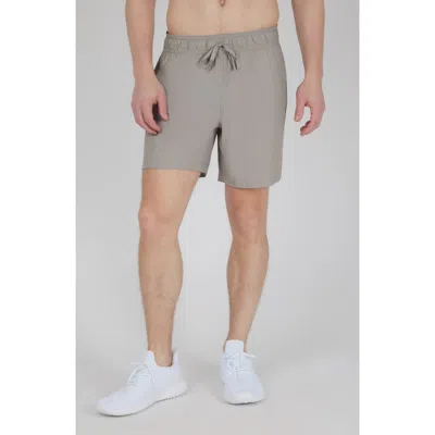 90 Degree By Reflex Madras Power 7-inch Shorts In Gray