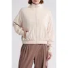 90 Degree By Reflex Marled Pique Muse Zip Jacket In Crystal Gray