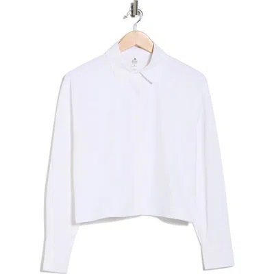 90 Degree By Reflex Meet & Greet Button-up Shirt In White