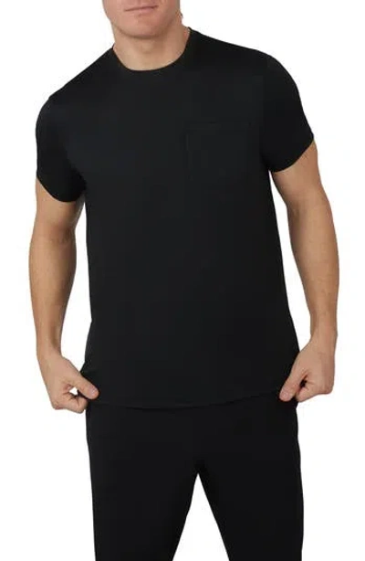 90 Degree By Reflex Nomad Knit Pocket T-shirt In Animal Print