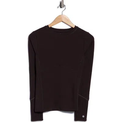90 Degree By Reflex Nude Tech Prime Form Performance Top In Brown