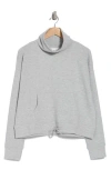 90 Degree By Reflex Ottoman Pullover Sweatshirt In Heather Grey