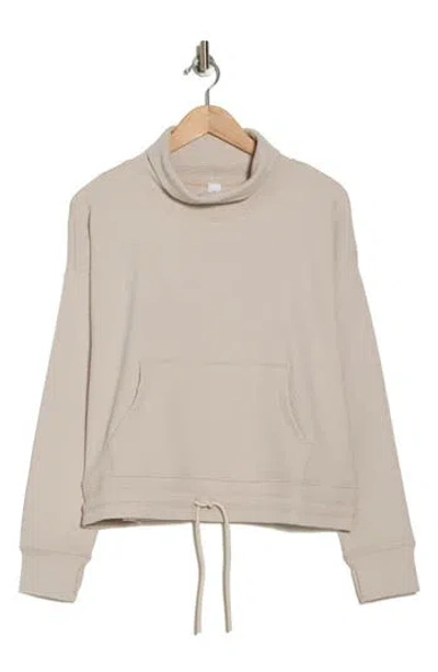 90 Degree By Reflex Ottoman Pullover Sweatshirt In Nacreous Cloud