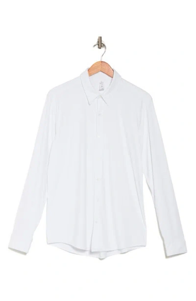 90 Degree By Reflex Phoenix Ultimate Performance Button-up Shirt In Neutral