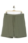 90 Degree By Reflex Pintuck French Terry 9" Shorts In Agave Green