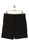 90 Degree By Reflex Pintuck French Terry 9" Shorts In Black