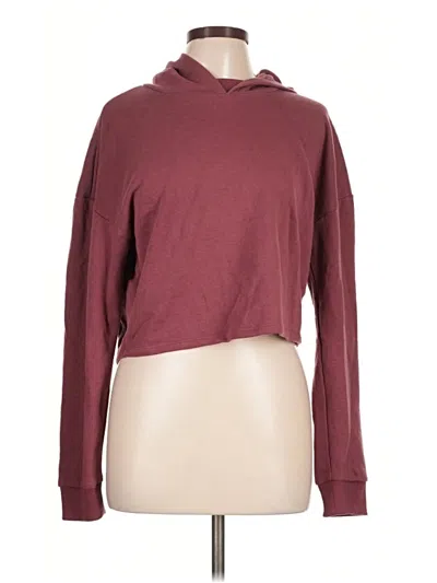 Pre-owned 90 Degree By Reflex Pullover Hoodie In Burgundy