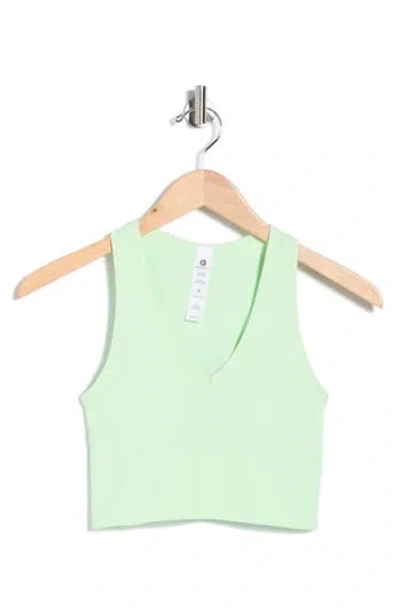 90 Degree By Reflex Rib Seamless Highline V-neck Tank In Green