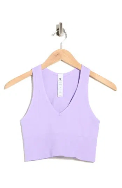90 Degree By Reflex Rib Seamless Highline V-neck Tank In Purple