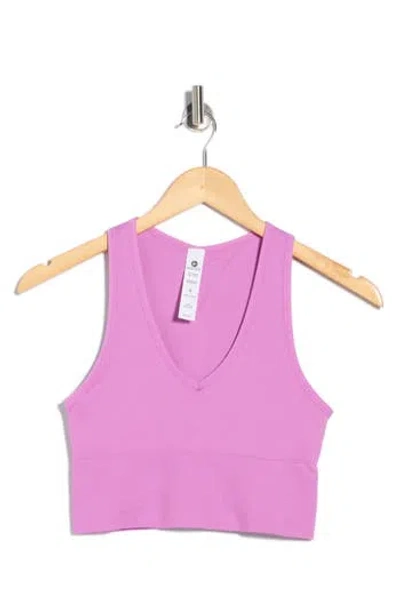 90 Degree By Reflex Rib Seamless Highline V-neck Tank In Pink
