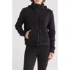 90 Degree By Reflex Scuba Fleece Full Zip Hoodie In Black