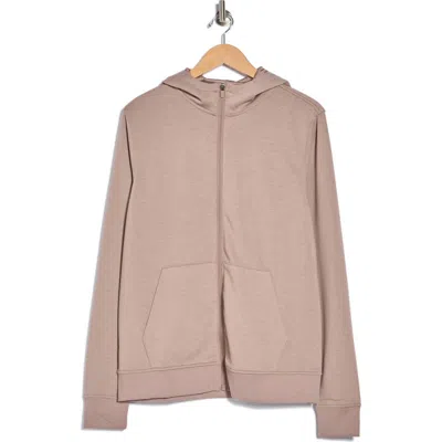 90 Degree By Reflex Scuba Full-zip Hoodie In Neutral