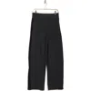 90 Degree By Reflex Scuba Sanctuary Wide Leg Pants In Heather Black-black