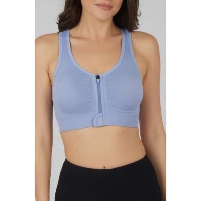 90 Degree By Reflex Seamless Bra Top In Blue