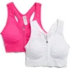 90 Degree By Reflex Seamless Bra Top In Pink Glo/white