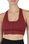 90 Degree By Reflex Seamless Cody Sports Bra In Brown